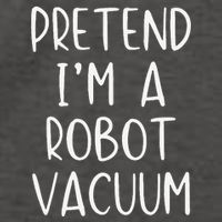 Pretend IM A Robot Vacuum Costume Halloween Lazy Easy Vector Backpack