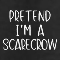 Pretend IM A Scarecrow Costume Halloween Lazy Quick Funny Large Microfiber Waffle Golf Towel
