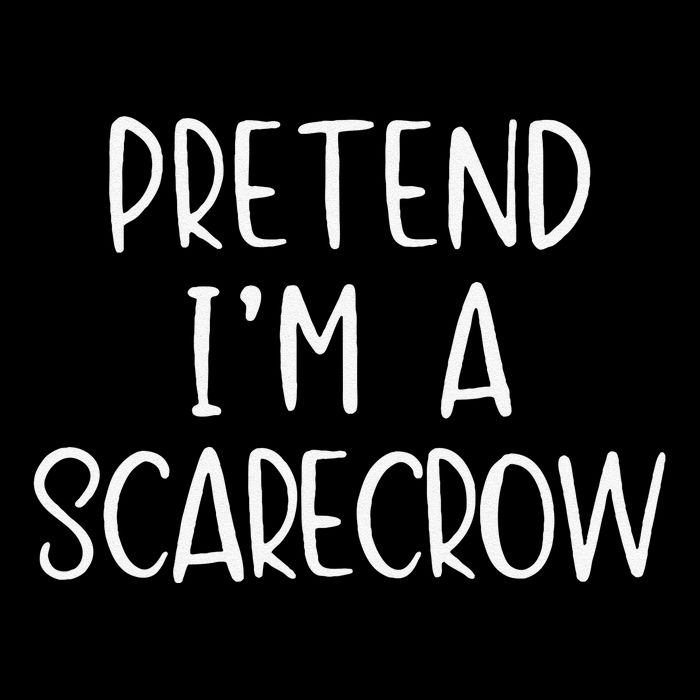 Pretend IM A Scarecrow Costume Halloween Lazy Quick Funny Youth Performance Sprint T-Shirt