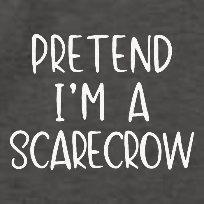 Pretend IM A Scarecrow Costume Halloween Lazy Quick Funny Vector Backpack