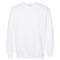 Pretend IM A Scarecrow Costume Halloween Lazy Quick Funny Garment-Dyed Sweatshirt