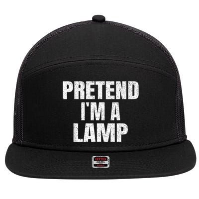 Pretend IM A Lamp Family Group Lazy Easy Halloween Costume 7 Panel Mesh Trucker Snapback Hat