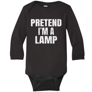 Pretend IM A Lamp Family Group Lazy Easy Halloween Costume Baby Long Sleeve Bodysuit