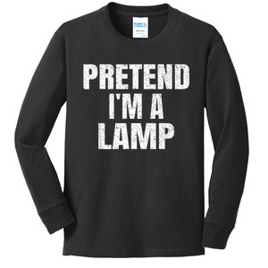 Pretend IM A Lamp Family Group Lazy Easy Halloween Costume Kids Long Sleeve Shirt