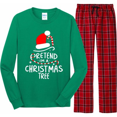 Pretend IM A Christmas Tree Easy Fun Costume Long Sleeve Pajama Set