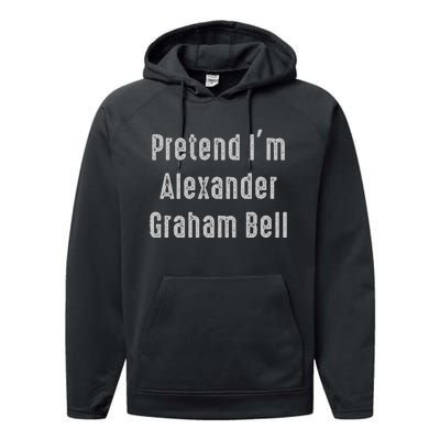 Pretend IM Alexander Graham Bell Easy Performance Fleece Hoodie