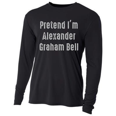 Pretend IM Alexander Graham Bell Easy Cooling Performance Long Sleeve Crew