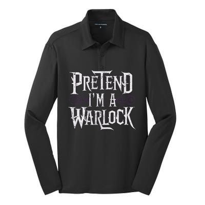 Pretend IM A Warlock Silk Touch Performance Long Sleeve Polo