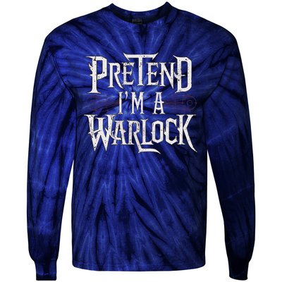 Pretend IM A Warlock Tie-Dye Long Sleeve Shirt