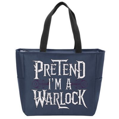 Pretend IM A Warlock Zip Tote Bag