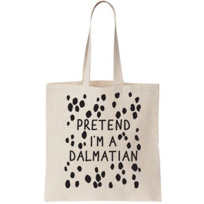 Pretend I'm A Dalmatian Shirt Funny Lazy Halloween Costume Tote Bag