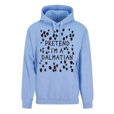 Pretend I'm A Dalmatian Shirt Funny Lazy Halloween Costume Unisex Surf Hoodie