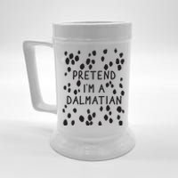 Pretend I'm A Dalmatian Shirt Funny Lazy Halloween Costume Beer Stein