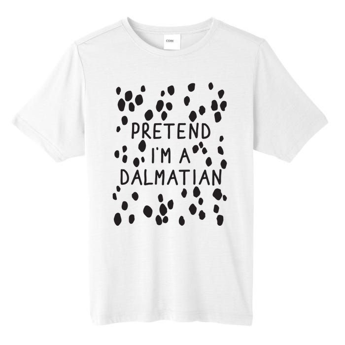 Pretend I'm A Dalmatian Shirt Funny Lazy Halloween Costume Tall Fusion ChromaSoft Performance T-Shirt