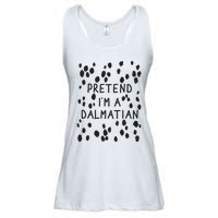 Pretend I'm A Dalmatian Shirt Funny Lazy Halloween Costume Ladies Essential Flowy Tank