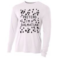 Pretend I'm A Dalmatian Shirt Funny Lazy Halloween Costume Cooling Performance Long Sleeve Crew