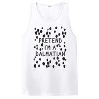 Pretend I'm A Dalmatian Shirt Funny Lazy Halloween Costume PosiCharge Competitor Tank