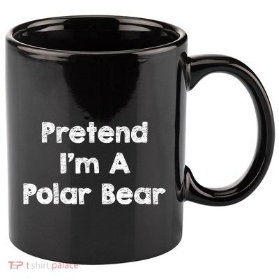 Pretend IM A Polar Bear Costume Funny Halloween Outfit 11oz C Handle Ceramic Mug