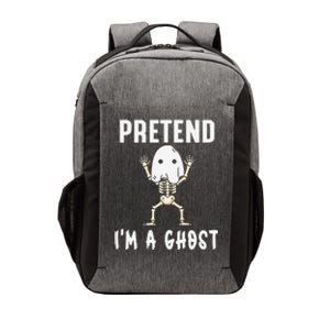 Pretend I'm a Ghost Funny Lazy Halloween Costume Party Vector Backpack