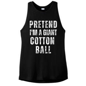 Pretend IM A Giant Cotton Ball Matching Costume Halloween Ladies PosiCharge Tri-Blend Wicking Tank