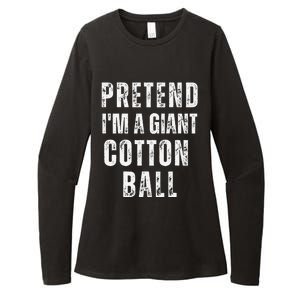 Pretend IM A Giant Cotton Ball Matching Costume Halloween Womens CVC Long Sleeve Shirt