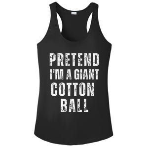 Pretend IM A Giant Cotton Ball Matching Costume Halloween Ladies PosiCharge Competitor Racerback Tank