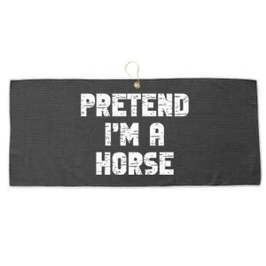  Pretend I'm A Horse Party Halloween Costume  Large Microfiber Waffle Golf Towel