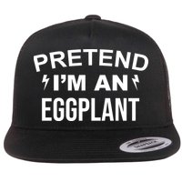 Pretend I'm An Eggplant Lazy Halloween Costume Flatbill Hat