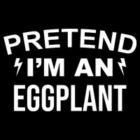 Pretend I'm An Eggplant Lazy Halloween Costume Flatbill Hat