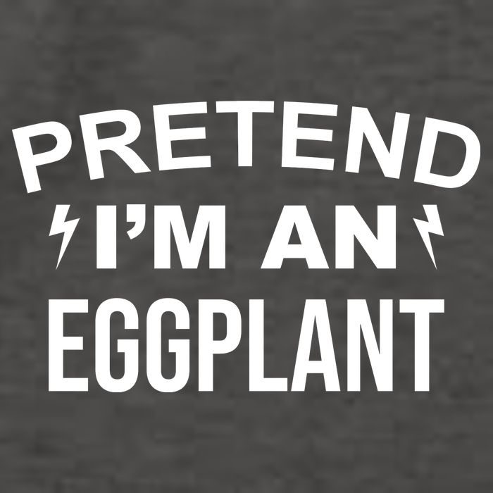 Pretend I'm An Eggplant Lazy Halloween Costume Vector Backpack