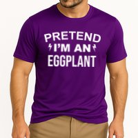 Pretend I'm An Eggplant Lazy Halloween Costume Performance Shirt