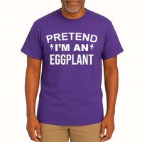 Pretend I'm An Eggplant Lazy Halloween Costume Tall T-Shirt