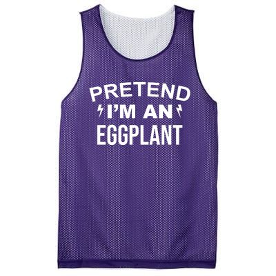 Pretend I'm An Eggplant Lazy Halloween Costume Mesh Reversible Basketball Jersey Tank