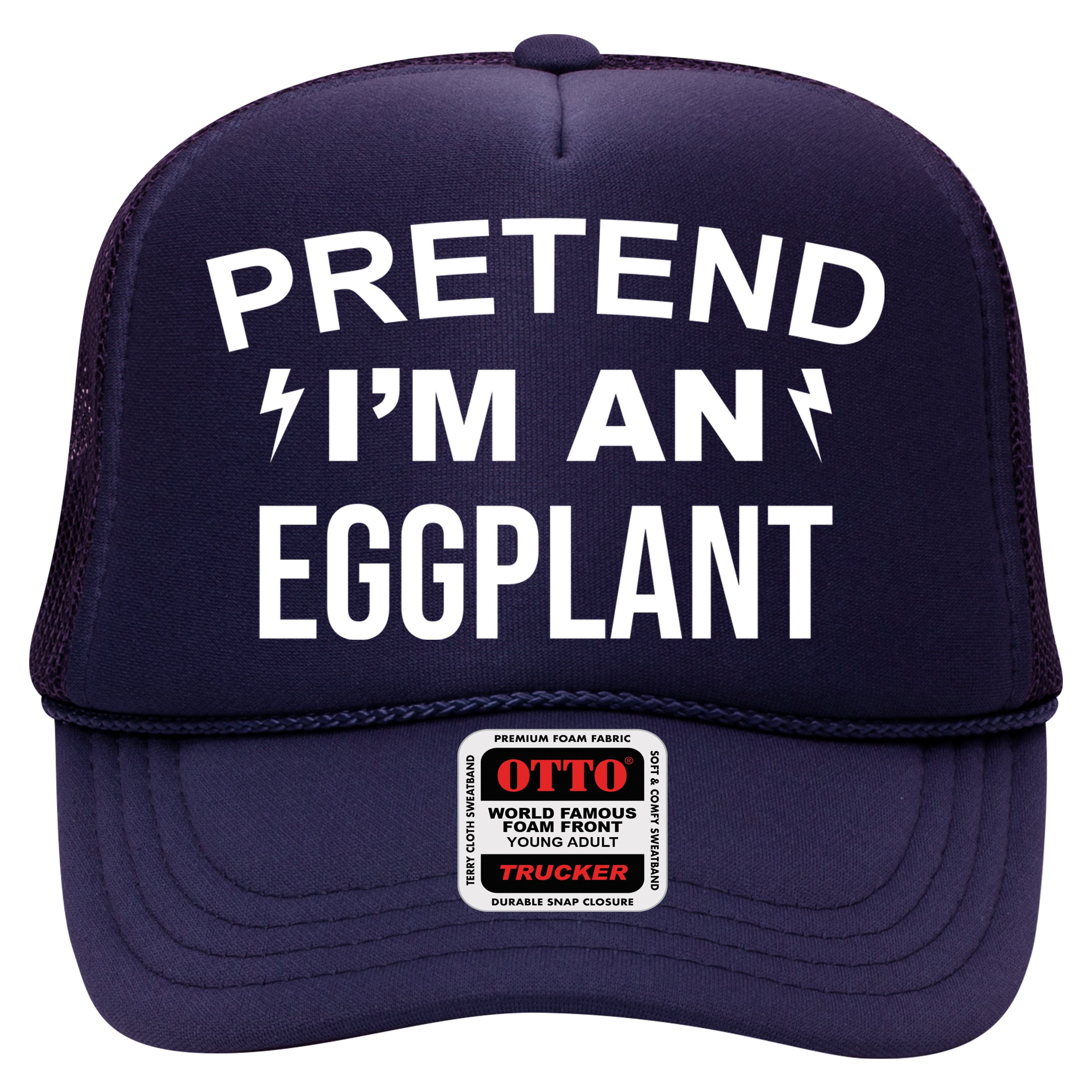 Pretend I'm An Eggplant Lazy Halloween Costume Hat