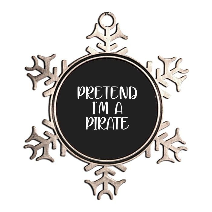 Pretend Im A Pirate Metallic Star Ornament