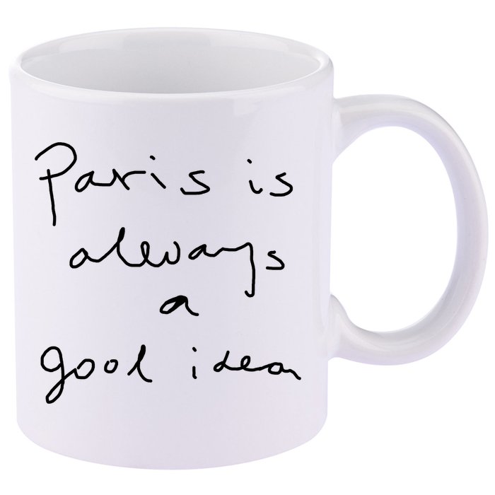 Paris Is Always A Good Idea 11oz C Handle Ceramic Mug