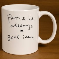 Paris Is Always A Good Idea 11oz C Handle Ceramic Mug