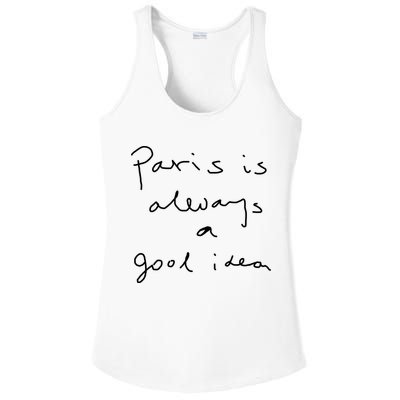 Paris Is Always A Good Idea Ladies PosiCharge Competitor Racerback Tank
