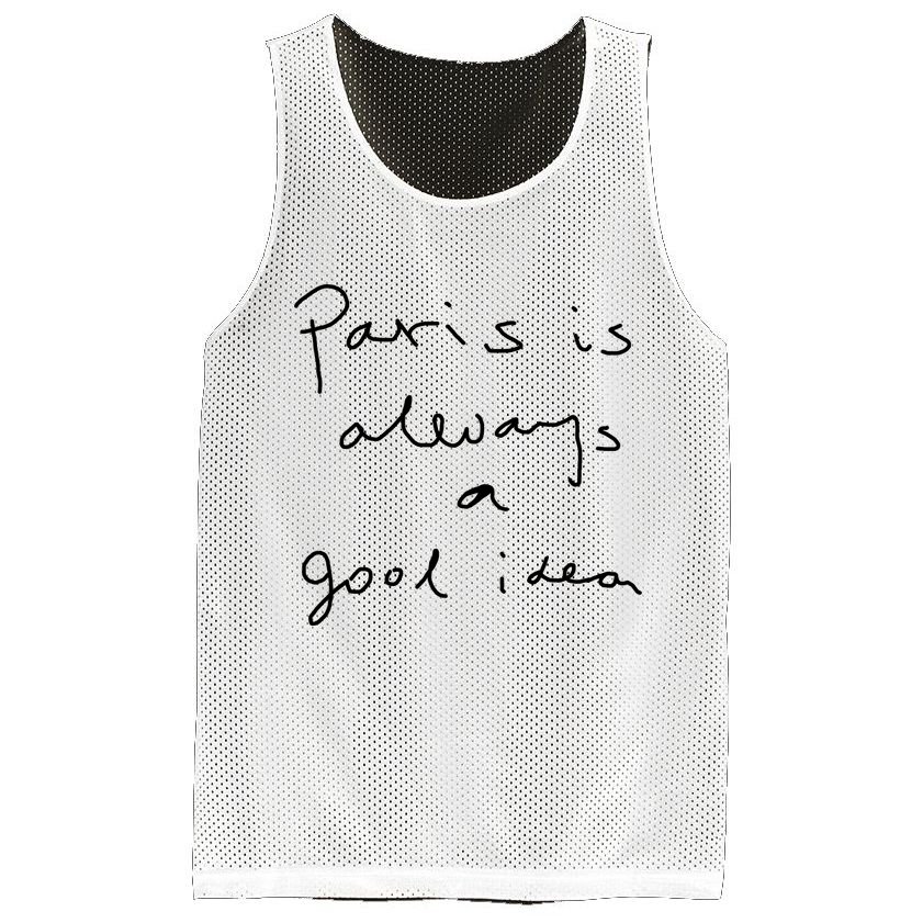 Paris Is Always A Good Idea Mesh Reversible Basketball Jersey Tank