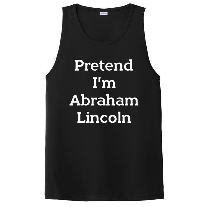 Pretend IM Abraham Lincoln Costume Funny Halloween History PosiCharge Competitor Tank