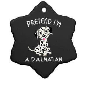 Pretend Im a Dalmatian Dog Halloween DYI Costume Ceramic Star Ornament