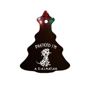 Pretend Im a Dalmatian Dog Halloween DYI Costume Ceramic Tree Ornament