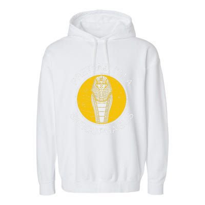 Pretend IM A Sarcophagus Funny Ancient Egypt Artifacts Fans Garment-Dyed Fleece Hoodie