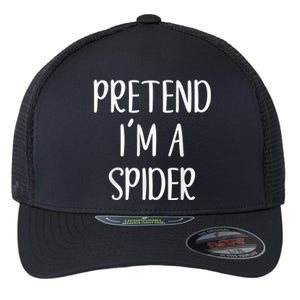 Pretend I'm A Spider Costume Halloween Simple Funny Flexfit Unipanel Trucker Cap