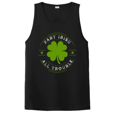 Part Irish All Trouble Funny Clovers Stamp St Patrick's Day PosiCharge Competitor Tank