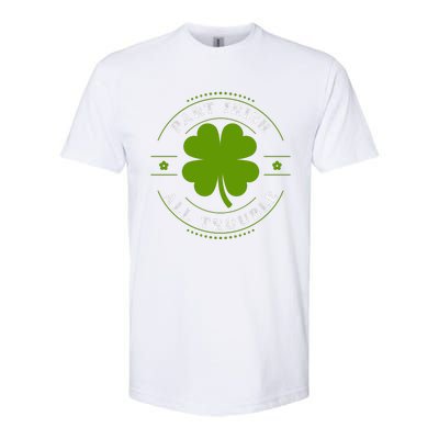 Part Irish All Trouble Funny Clovers Stamp St Patrick's Day Softstyle CVC T-Shirt