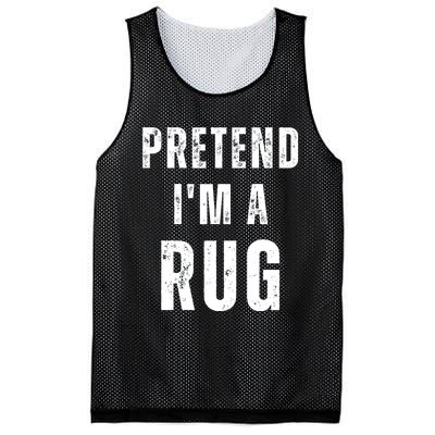 Pretend IM A Rug Matching Costume Funny Halloween Mesh Reversible Basketball Jersey Tank