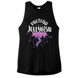 Pretend Im A Jellyfish Ladies PosiCharge Tri-Blend Wicking Tank