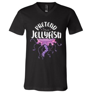 Pretend Im A Jellyfish V-Neck T-Shirt