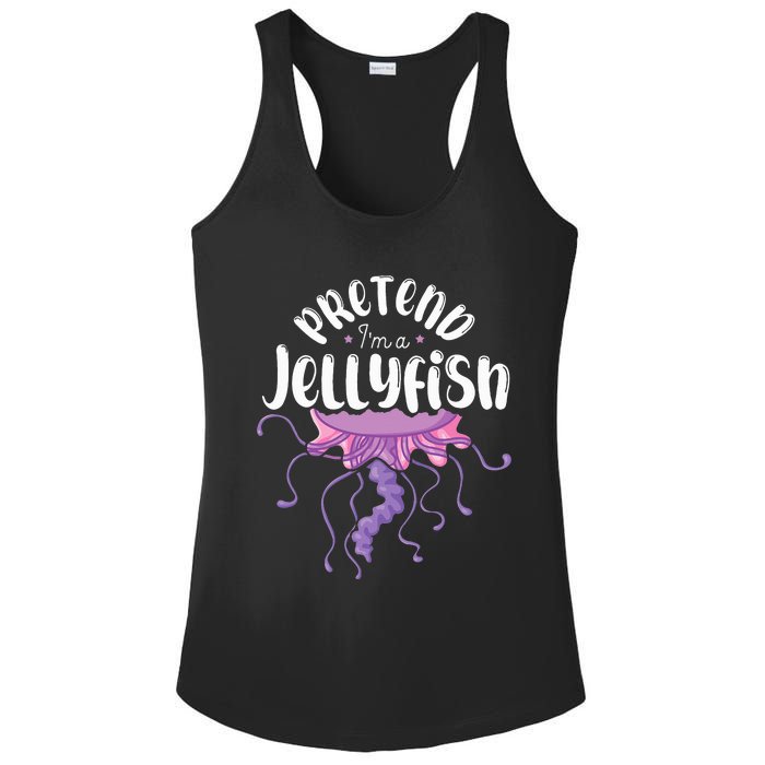 Pretend Im A Jellyfish Ladies PosiCharge Competitor Racerback Tank